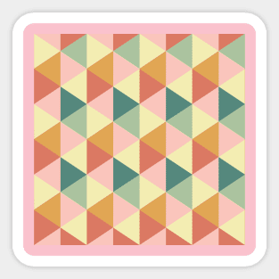 Geometric Triangle Pattern Sticker